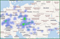 Screenshot Homepage Geneanet Landkarte
