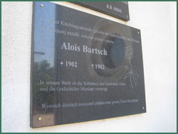 Gedenktafel für Alois Bartsch