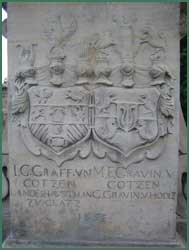 Wappen von Johann Georg von Goetzen und seiner Frau