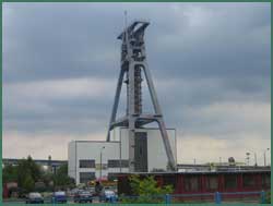 Förderturm einer Steinkohlemine in Zabrze